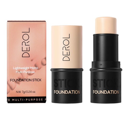 DEROL Maquillaje 2 en 1 – Base y Corrector Hidratante en Barra
