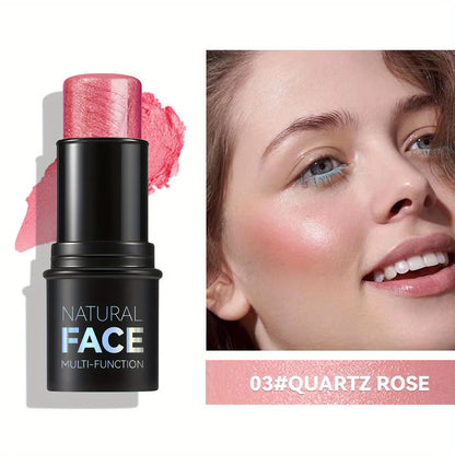 Stick de Contorno Facial 4 en 1 – Iluminador, Bronceador y Rubor Resistente al Agua