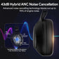 QCY H3 – Auriculares Premium: Bluetooth 5.4, ANC 43dB, Audio de Alta Resolución