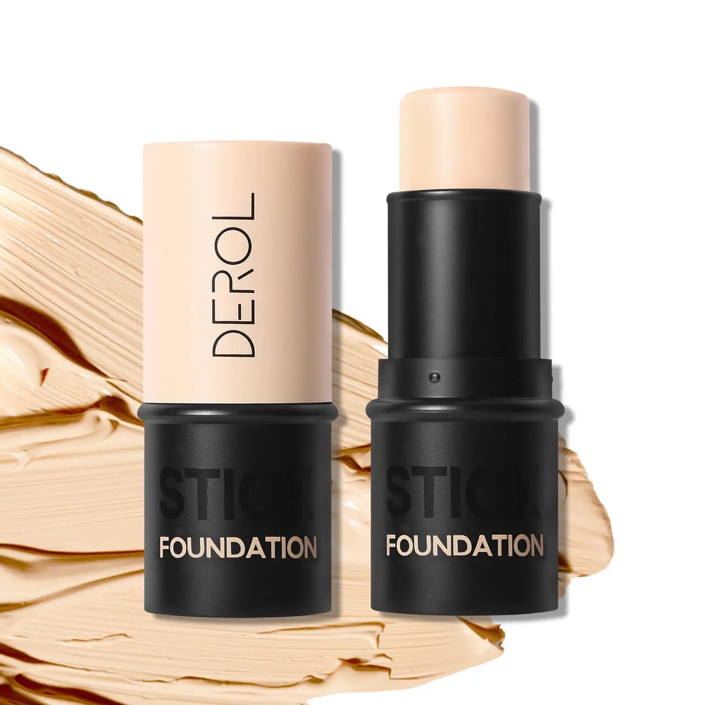 DEROL Maquillaje 2 en 1 – Base y Corrector Hidratante en Barra