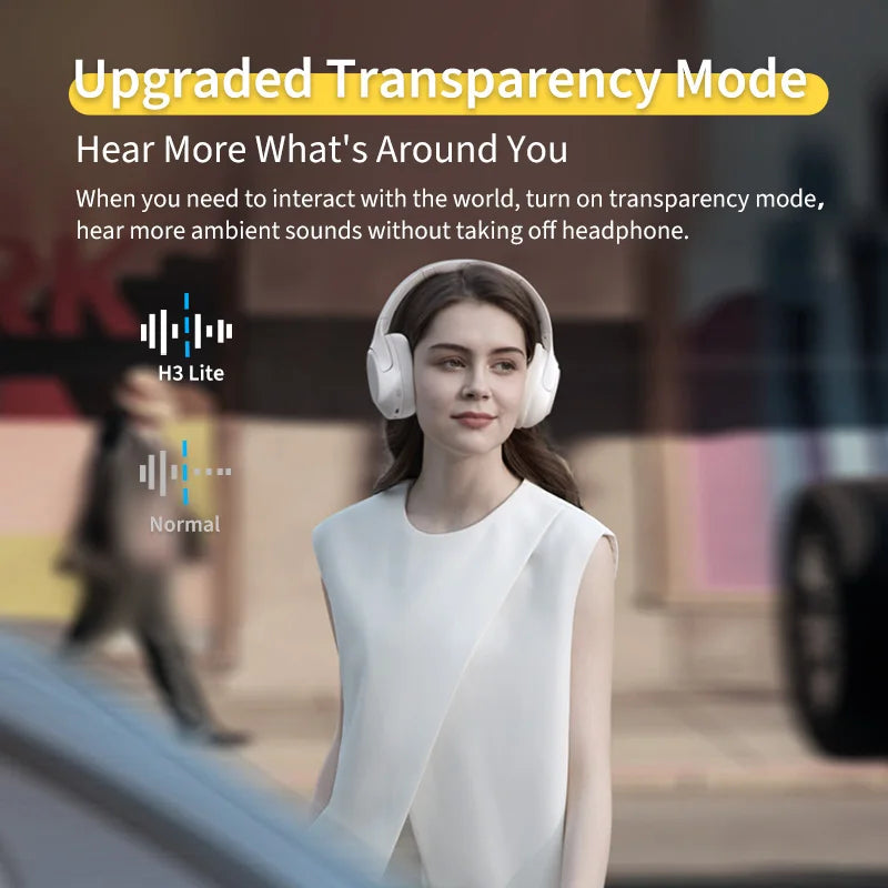 QCY H3 Lite – Headset Plegable con Cancelación de Ruido y Sonido Hi-Fi 40mm