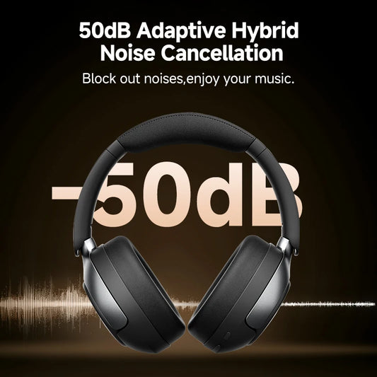 QCY H3 Pro – Headset Inalámbrico Hi-Res con Cancelación Activa de Ruido 50dB y Audio LDAC