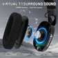 ATTACK SHARK L90 Flodable Tri-Mode Gaming Headset, Ultra-Light, Detachable Noise-canceling Microphone, RGB, 7.1ch Sound, 500mAh