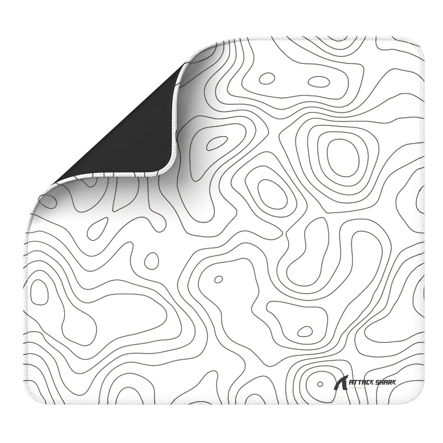 Attack Shark Large eSport Gaming Mousepad, Textured Smooth Surface, Non-slip Rubber Base, Anti-Fray Edge Stitching, 450x400x4mm