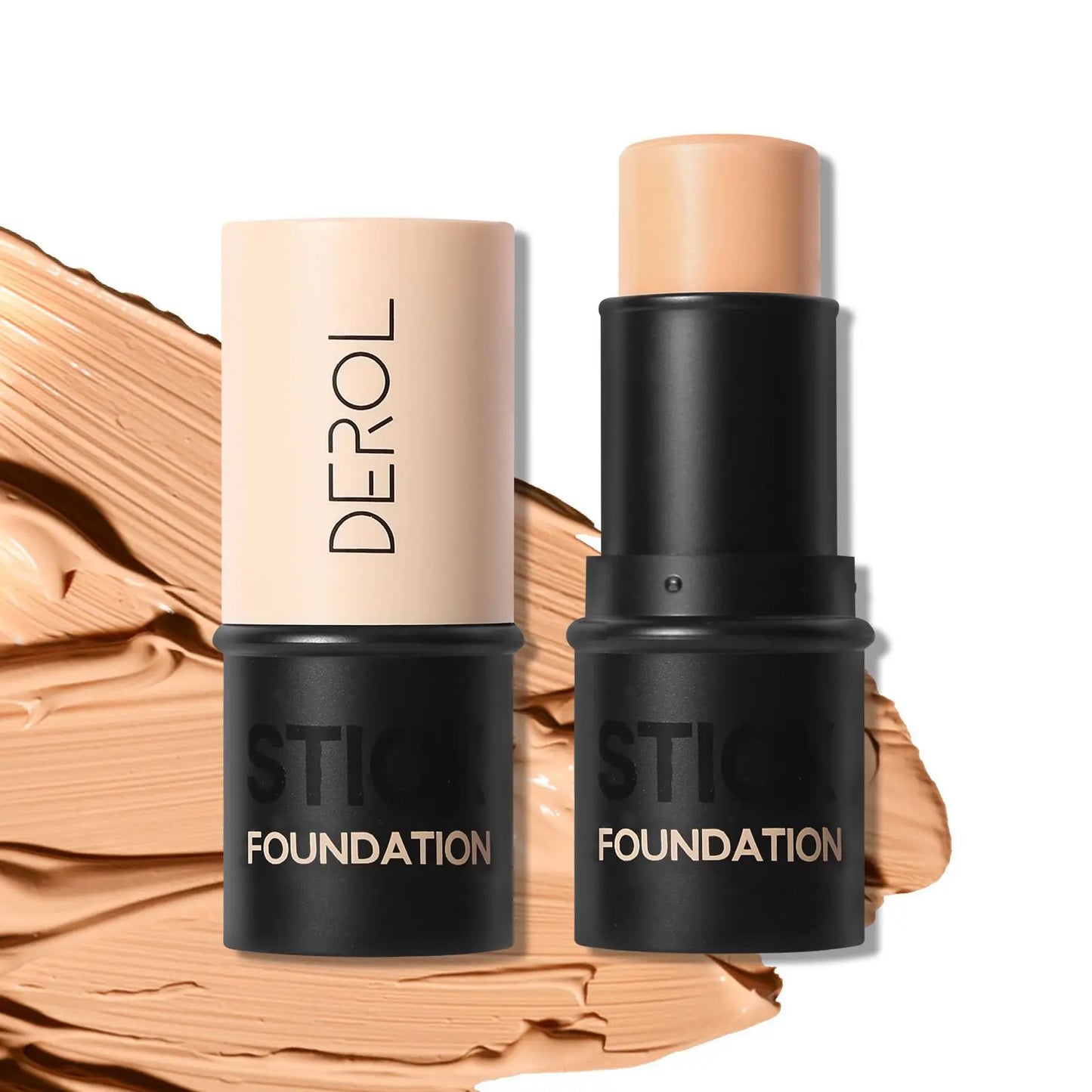 DEROL Maquillaje 2 en 1 – Base y Corrector Hidratante en Barra