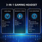 Auriculares Gamer L80PRO – Conexión 3 en 1 y Micrófono Doble para Consolas y PC