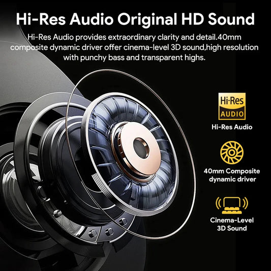 QCY H3 – Auriculares Premium: Bluetooth 5.4, ANC 43dB, Audio de Alta Resolución