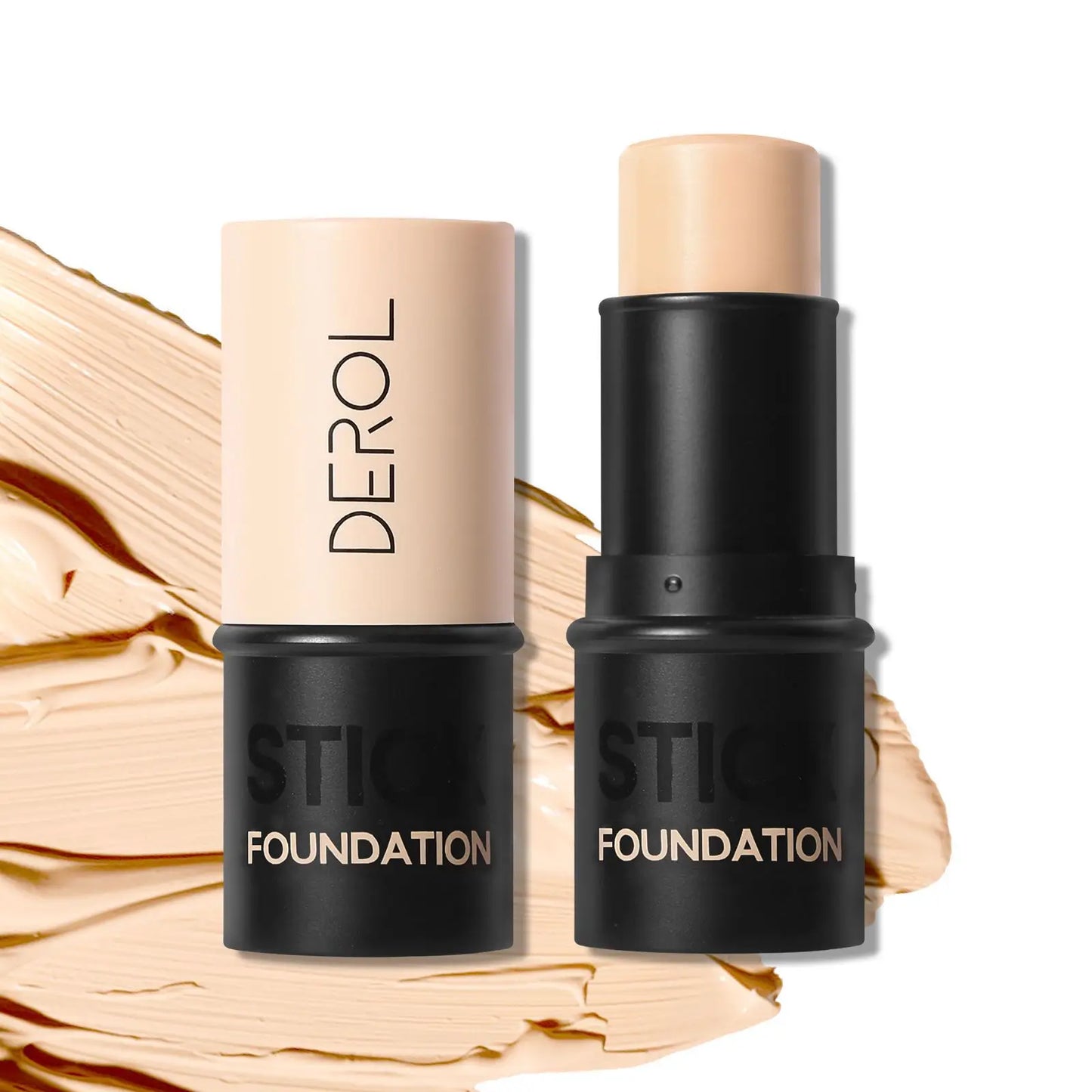 DEROL Maquillaje 2 en 1 – Base y Corrector Hidratante en Barra