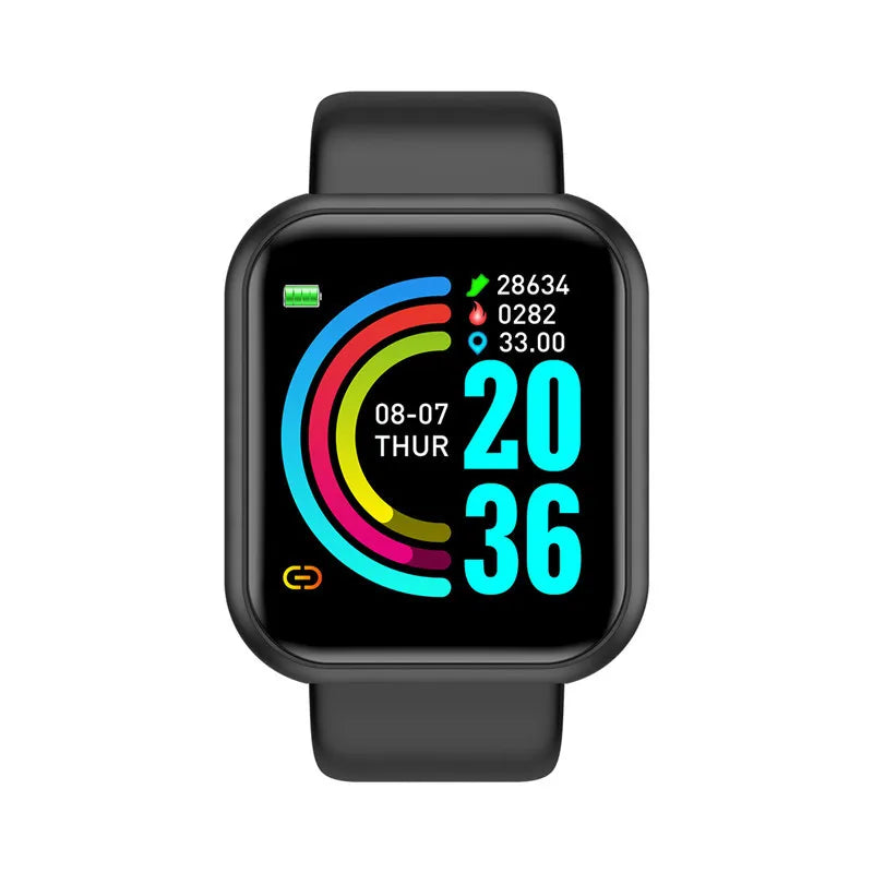 Reloj Inteligente con Control de Música, Llamadas y Fitness – Compatible con Android/iOS