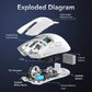 Attack Shark X11 – Mouse Gamer Tri-Mode com Dock Magnético e Sensor 22K DPI